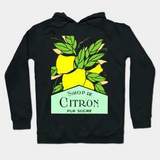 Antique Sirop de Citron Lemons Advertising Poster Hoodie